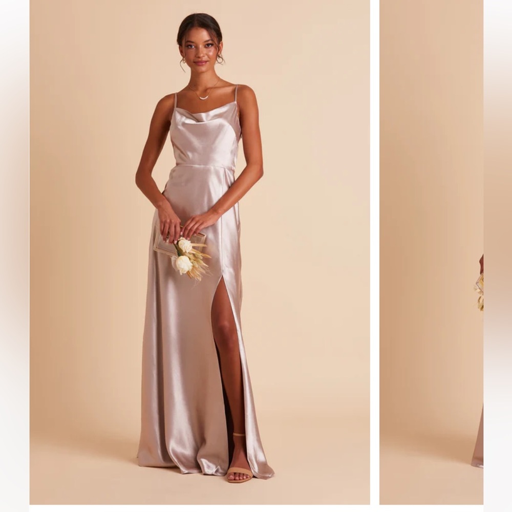 NWT Taupe satin Birdy Gray bridesmaid dress